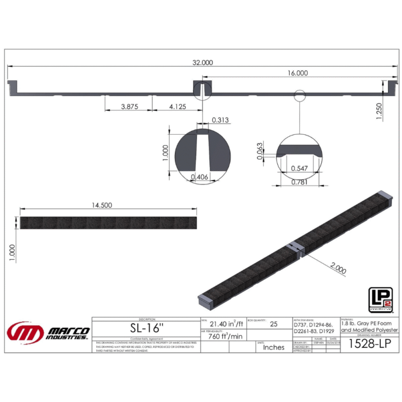 Ridge Vent - Lo-Lok (SL16) 16" - Image 2