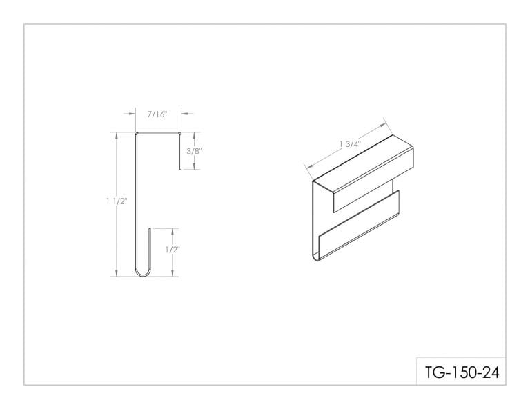 All Metal Works Gasport, NY *SPO SurLok Clip 1.5″ Slider